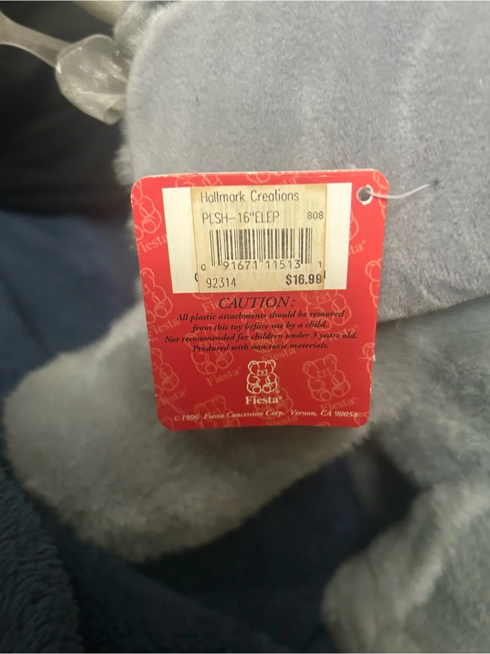 Fiesta plush elephant